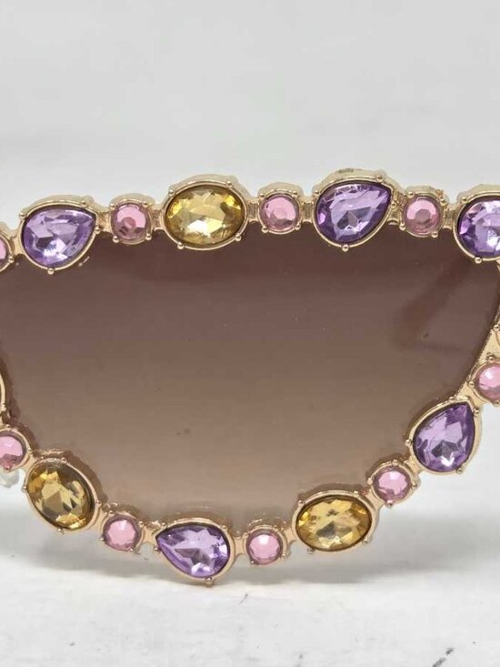 NWOT Anthropologie rhinestone deco wide sunglasses - Picture 4 of 10